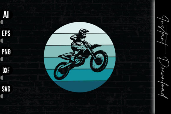 Motocross Retro Vintage Dirt Bike