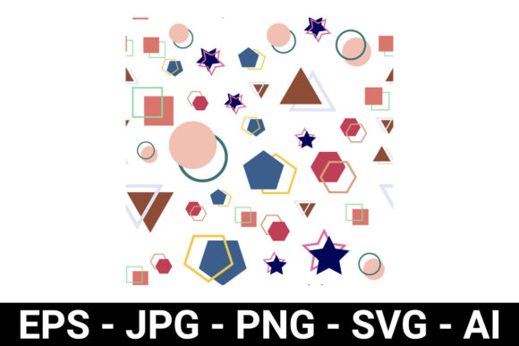 Pastel Basic Shape Seamless Pattern