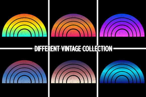 Retro Sunset Vintage Gradient Background