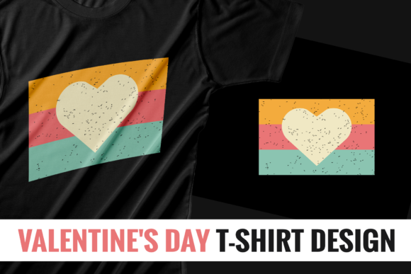 Retro Valentine’s Day T-shirt Design SVG