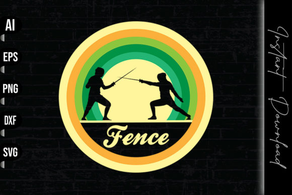 Retro Vintage Fencing