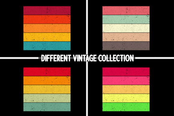 Retro Vintage Sunset Clipart