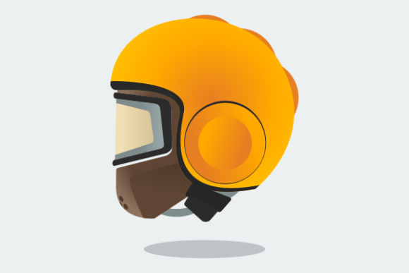 Side View Retro Safety Helmet