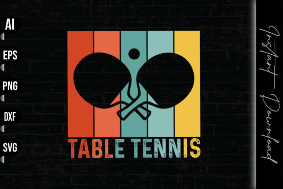 Vintage Retro Table Tennis
